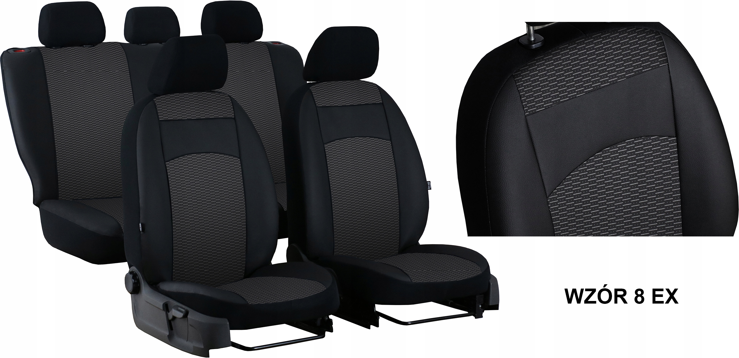 SKÓRA POKROWCE MIAROWE NA FOTELE do DACIA LODGY 7m Producent Pok-ter