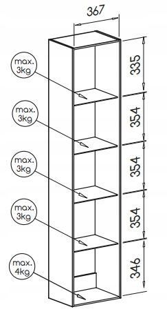 Witryna VIGO 180 cm szkło dąb wotan - Cama Meble Marka Cama Meble
