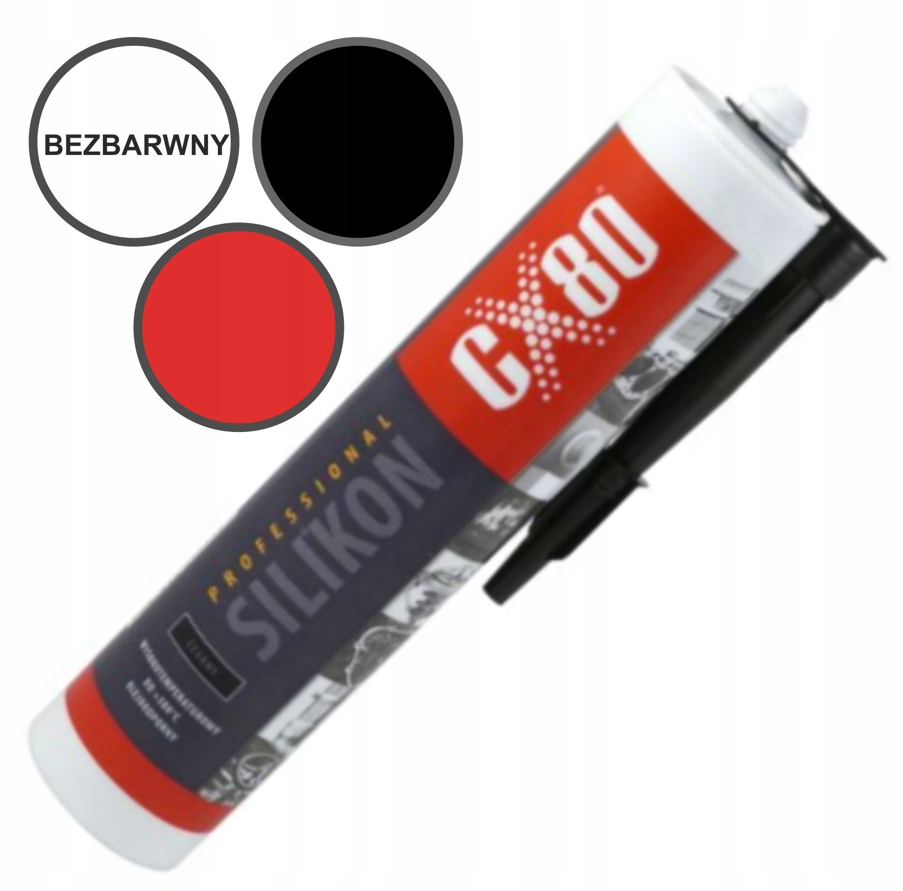 

Silikon Wysokotemperaturowy Bezbarwny Czarny Czerw