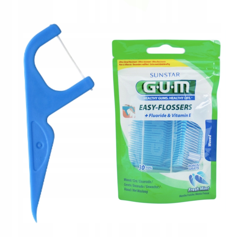 

Gum Easy-flossers Nitko Wykałaczki Do Zębów 30szt