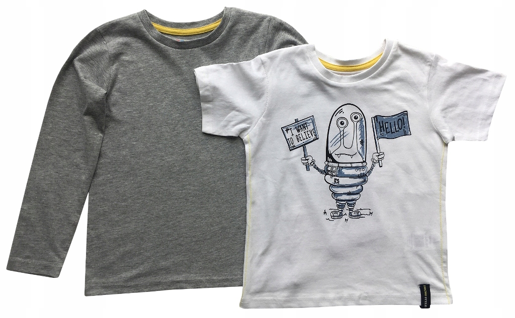 

Robot Hello 2pak bluzka koszulka t-shirt *122-128