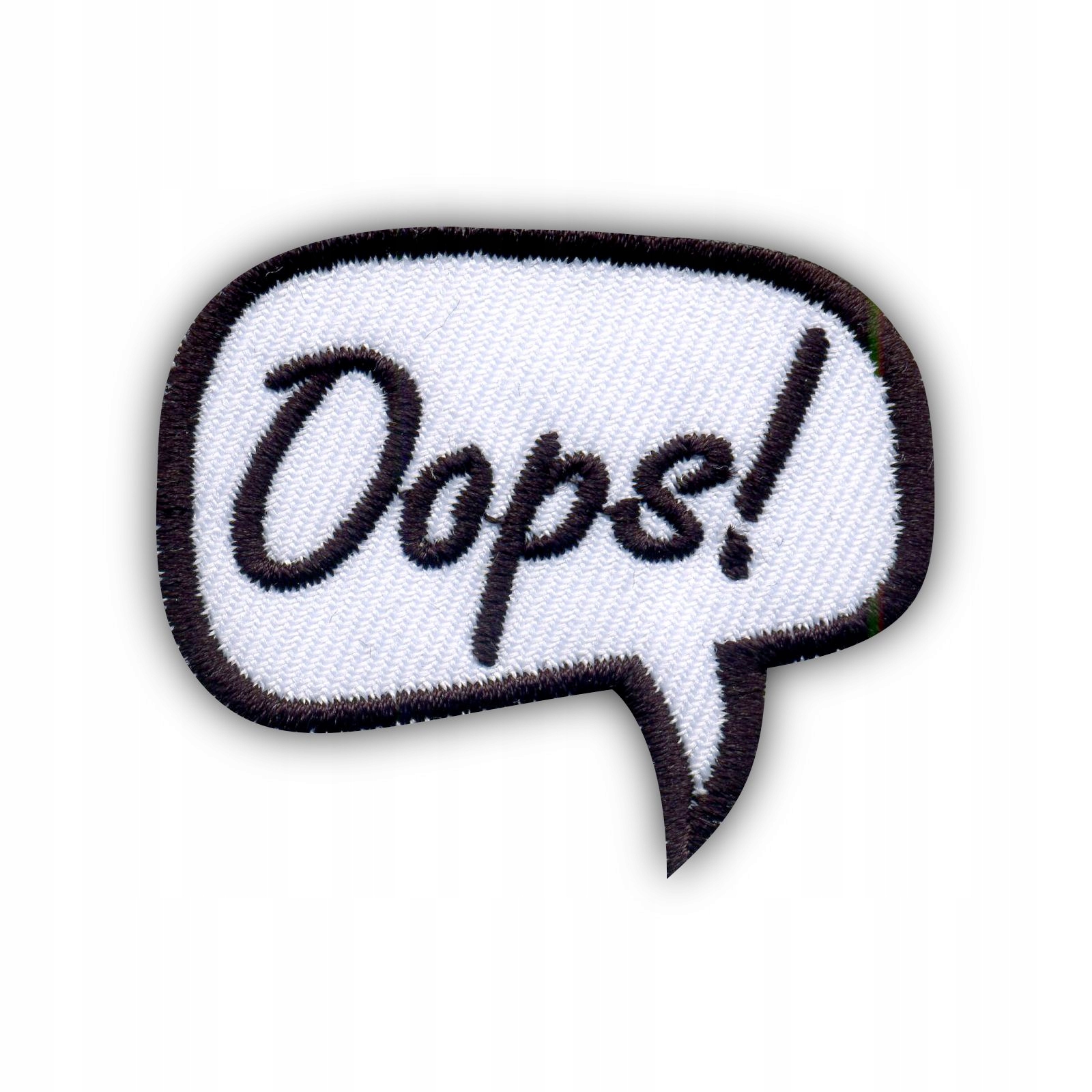 

Naszywka Dymek - Oops! chmurka komiks, ups Haft