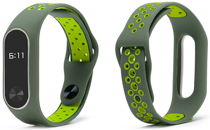 

Xiaomi MI BAND2 opaska zamienna Khaki-jasnozielona