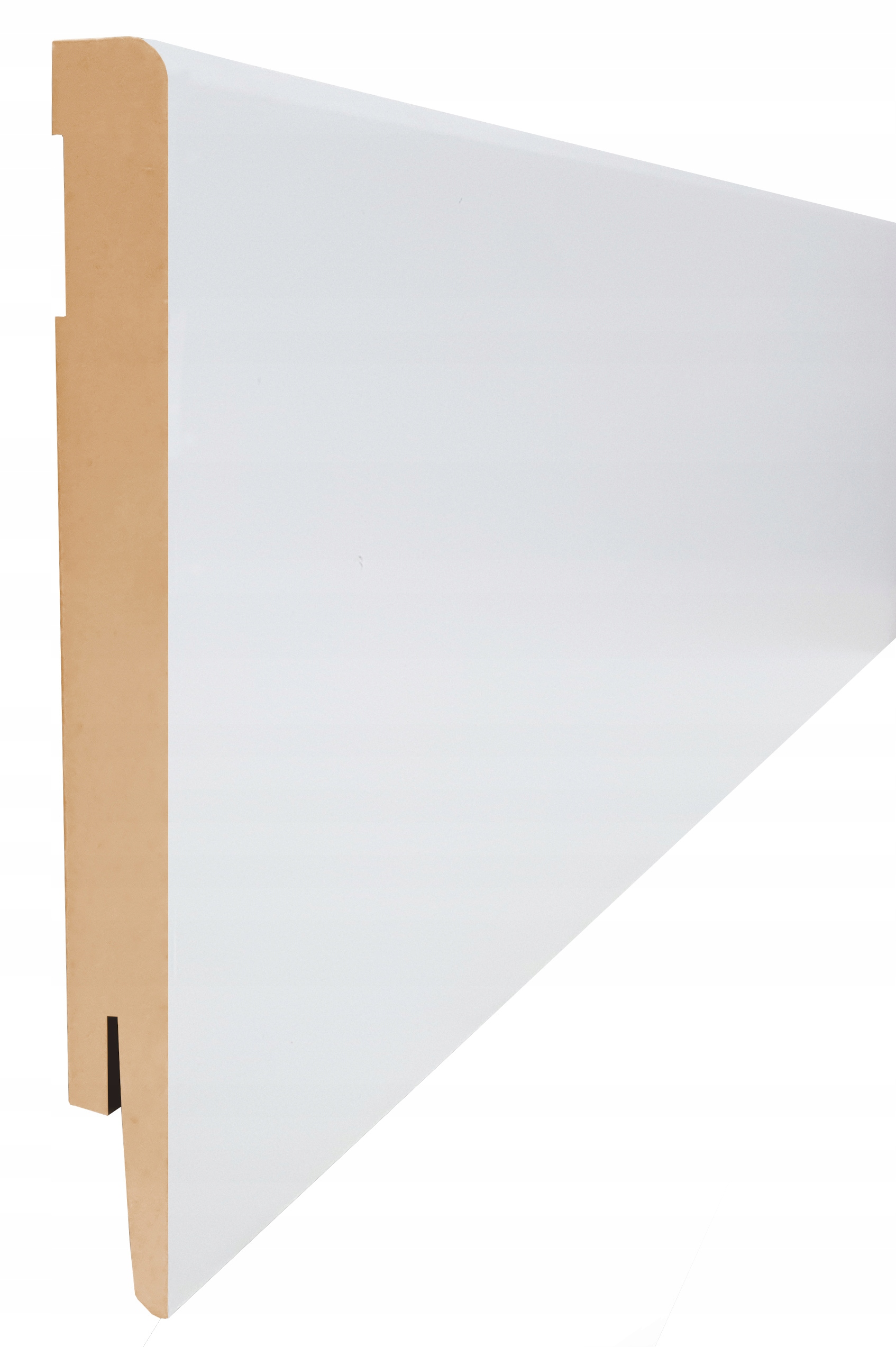 15 CM LISTWA PRZYPODŁOGOWA MDF Biała RYFLOWANA