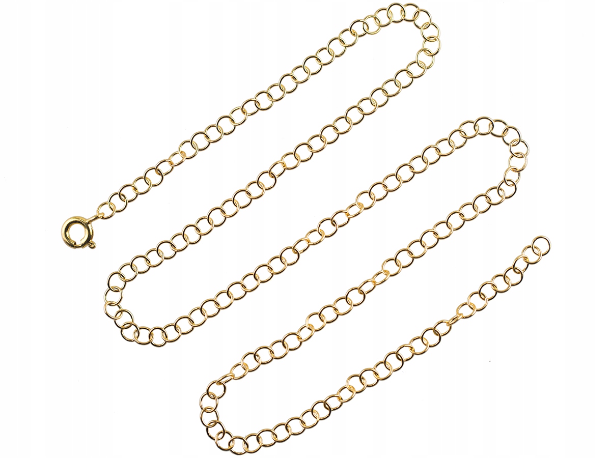 

Versil łańcuszek złocony regulow. 70 cm Srebro 925