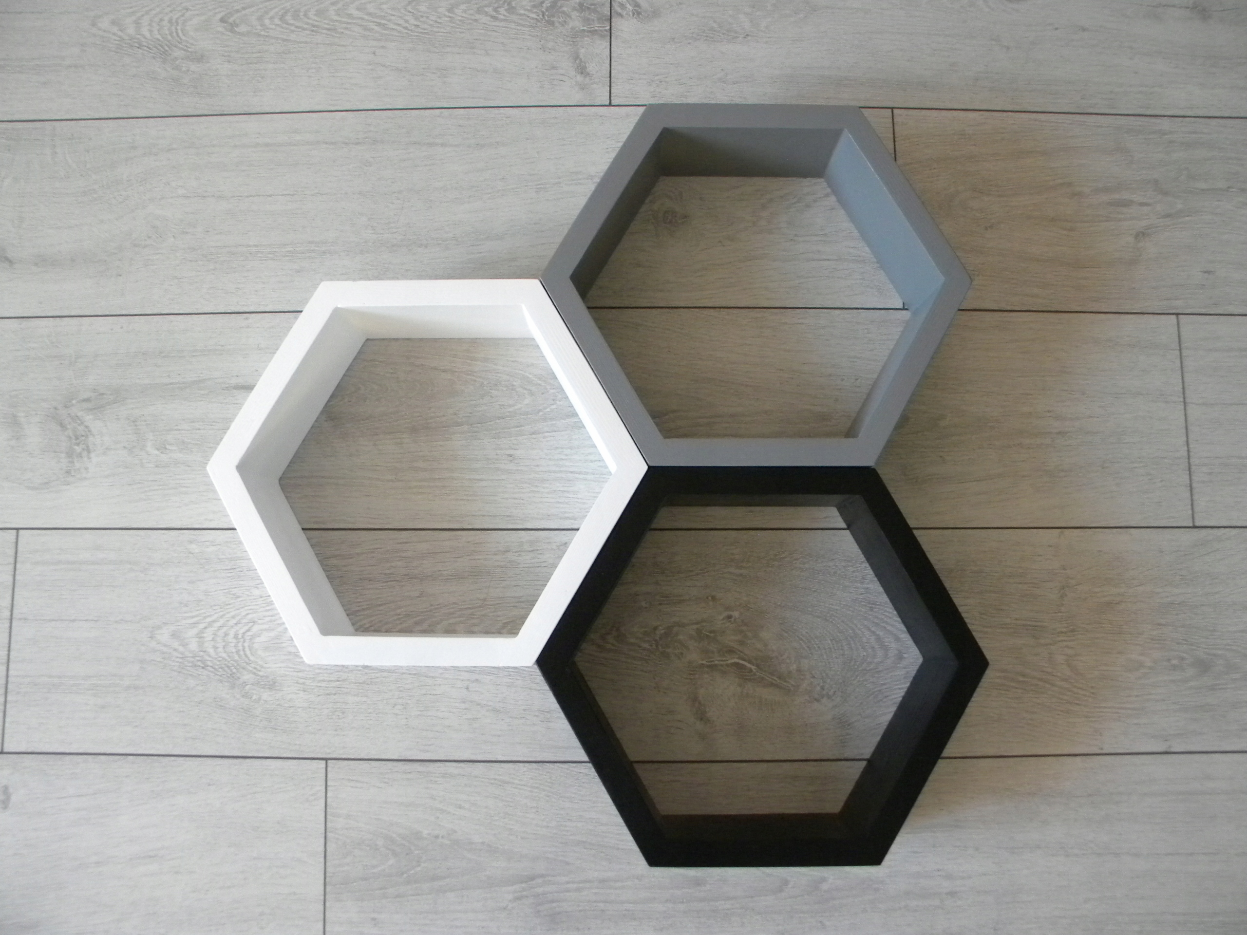 

Sosnowa Półka Plaster Miodu Hexagon Zestaw 3 Szt