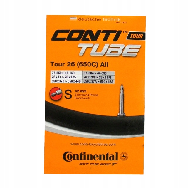 

Dętka Continental 26" 1,4-1,75 Presta 42mm