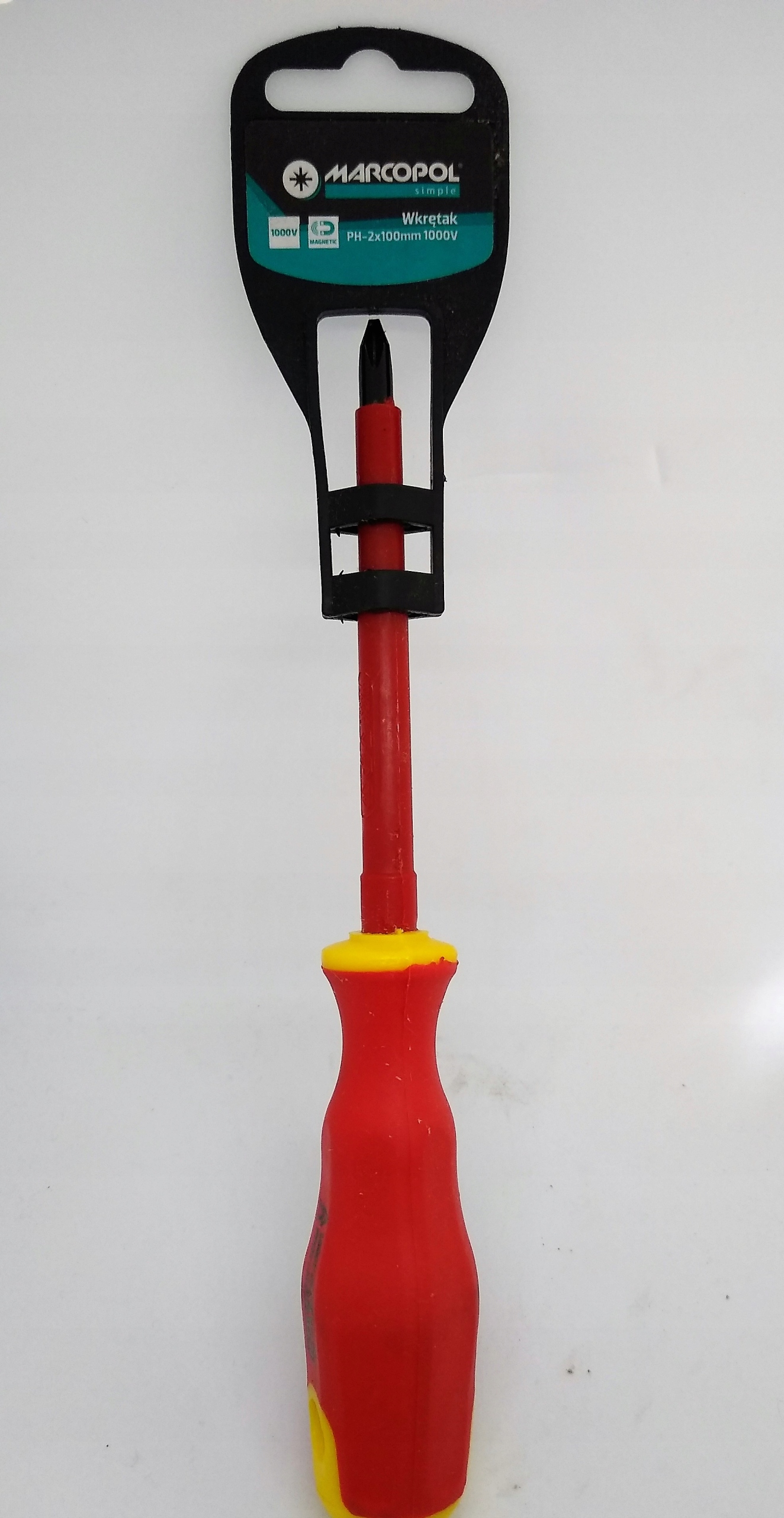 

Wkrętak krzyżowy Śrubokręt PH2x100 Magnetic 1000V