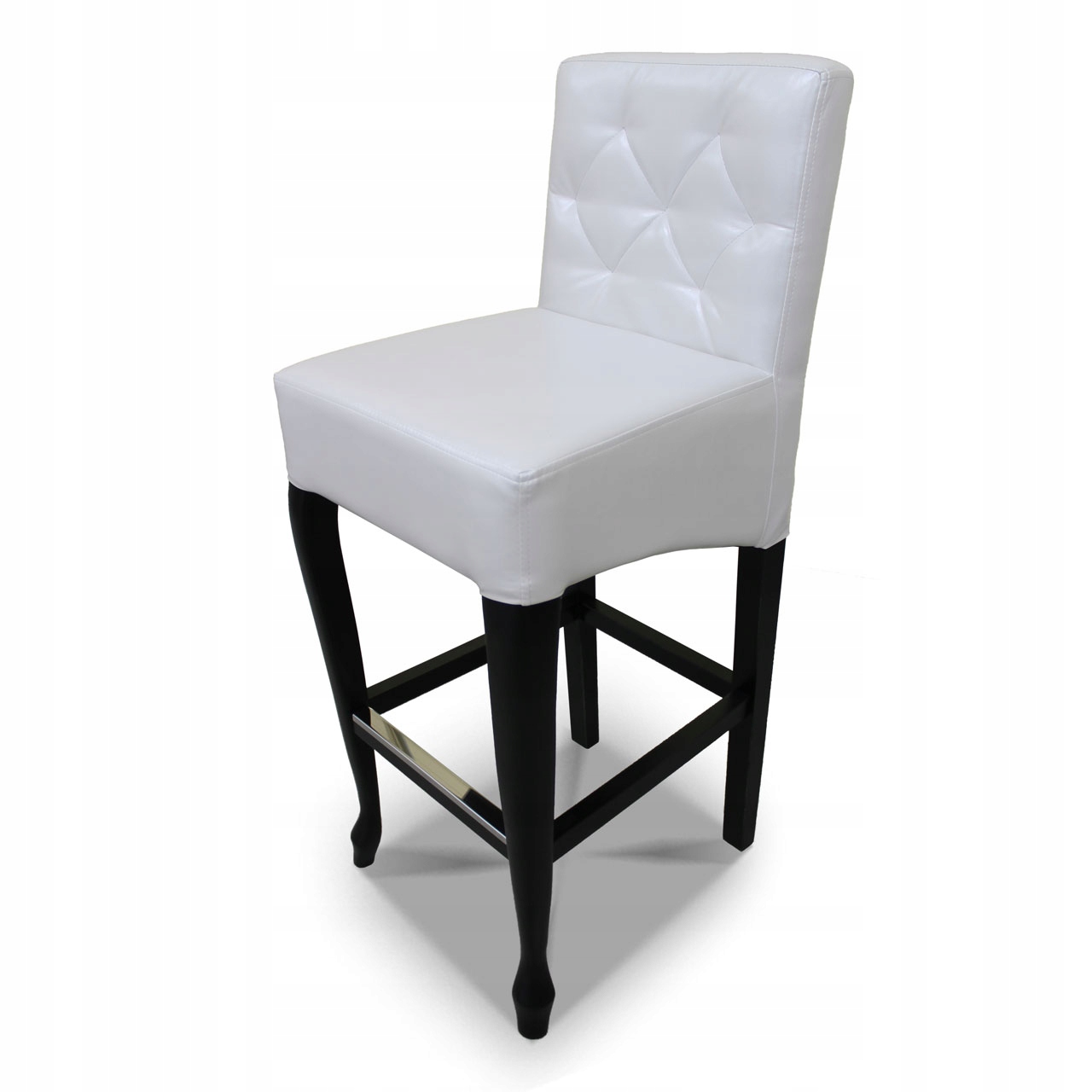 Krzesło barowe tapicerowane hoker ludwik wys.77 cm