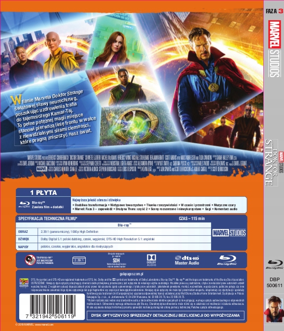 DOKTOR STRANGE (BD) KOLEKCJA MARVEL PL Gatunek science fiction