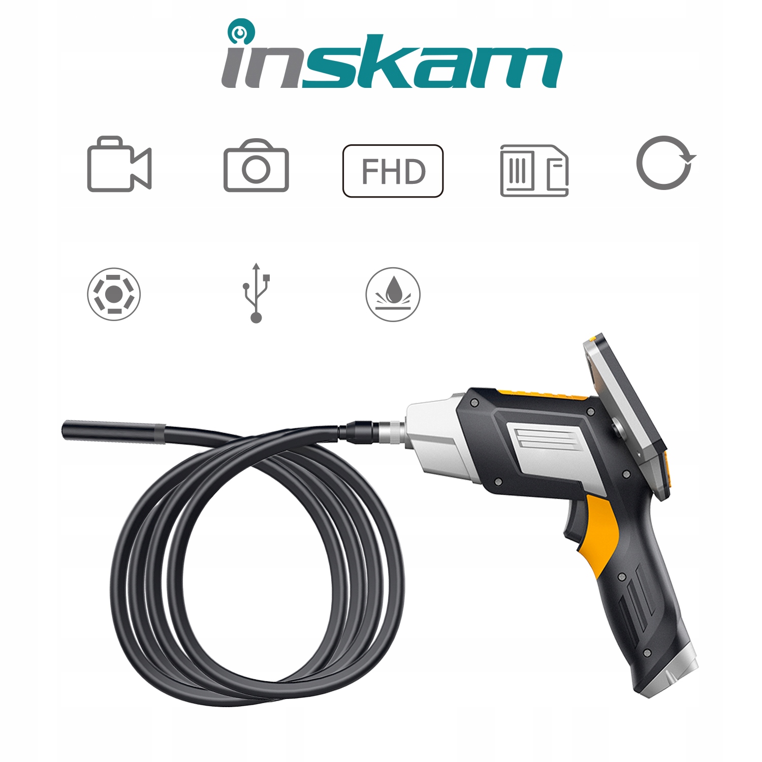 Kamera INSPEKCYJNA ENDOSKOP 10M 6LED FULL HD 64GB Producent code inskam 112 10m