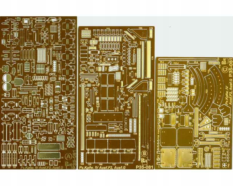 Díl P35-081 1/35 Panzer IV Ausf.F2, G (Tamiya)