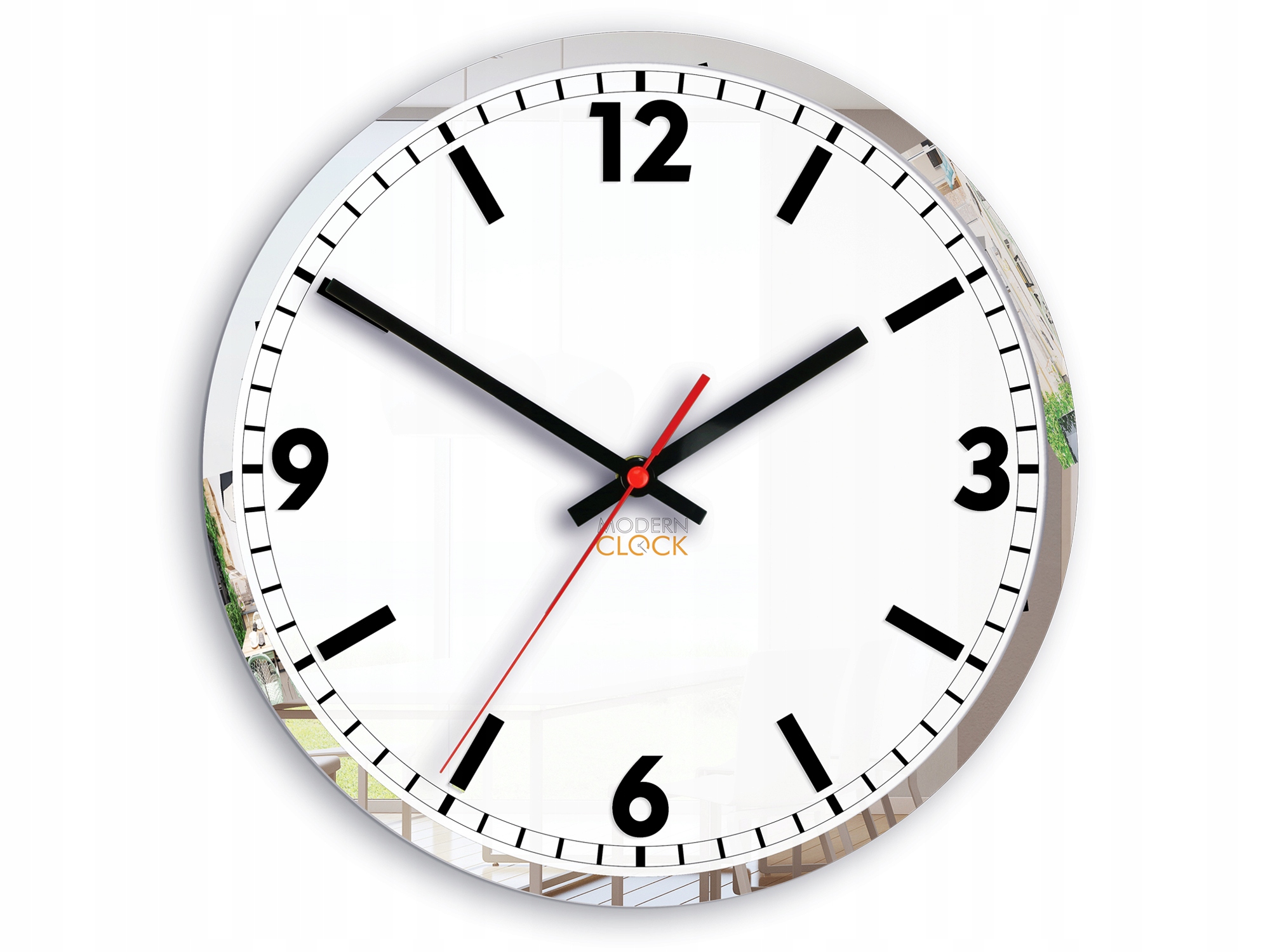 Zegar SOLAR CZARNY 3D Nowoczesny- CICHY DIY Marka ModernClock