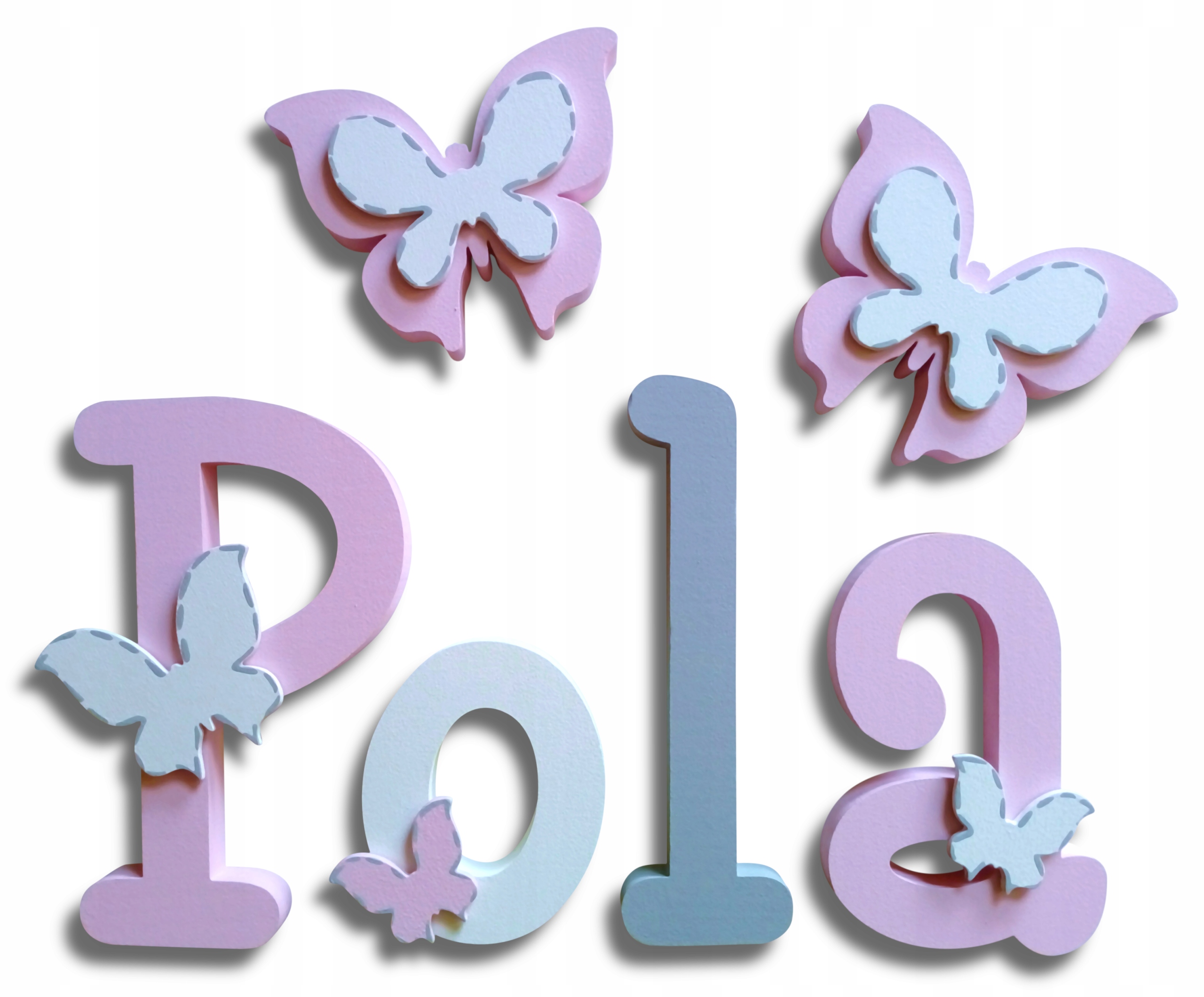 

20CM Literki Na Ścianę 3D Imię Dziecka 4 literowe