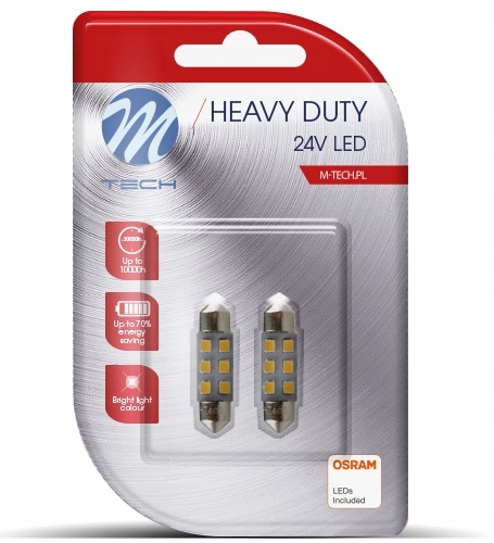 

Rurka 36mm C5W Osram Led 24V Heavy Duty /LB928W