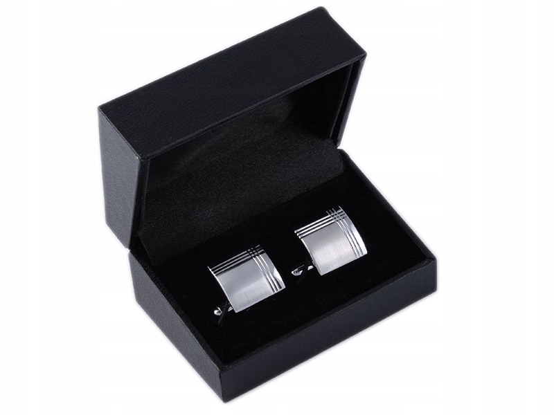 SPINKI + PUDEŁKO Spinka Eleganckie Metalowe Spinki do Mankietów Koszuli s11 Materiał mosiądz