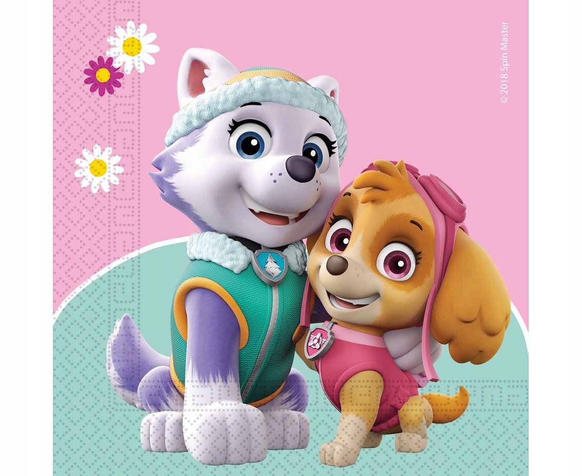 

Paw Patrol Skye and Everest- Serwetki