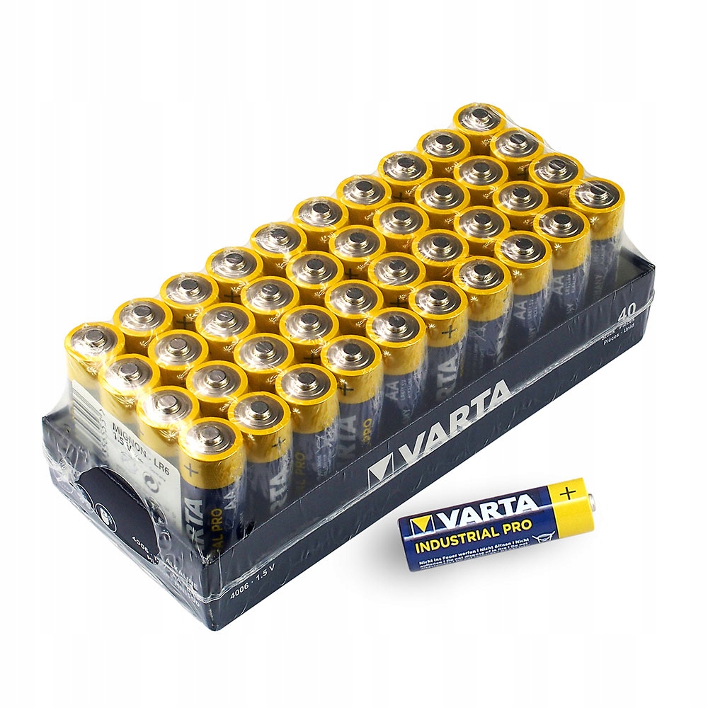 

40X baterie Alkaliczne LR6/AA Varta Industrial