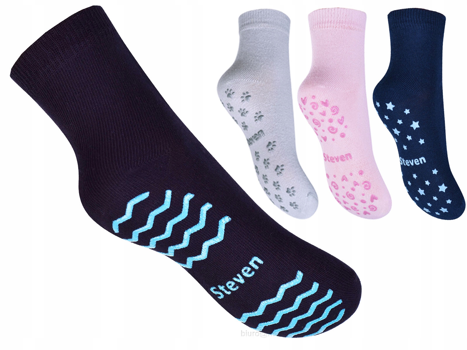 

Cieńsze skarpetki antypoślizgowe Abs 17-19, Kolory