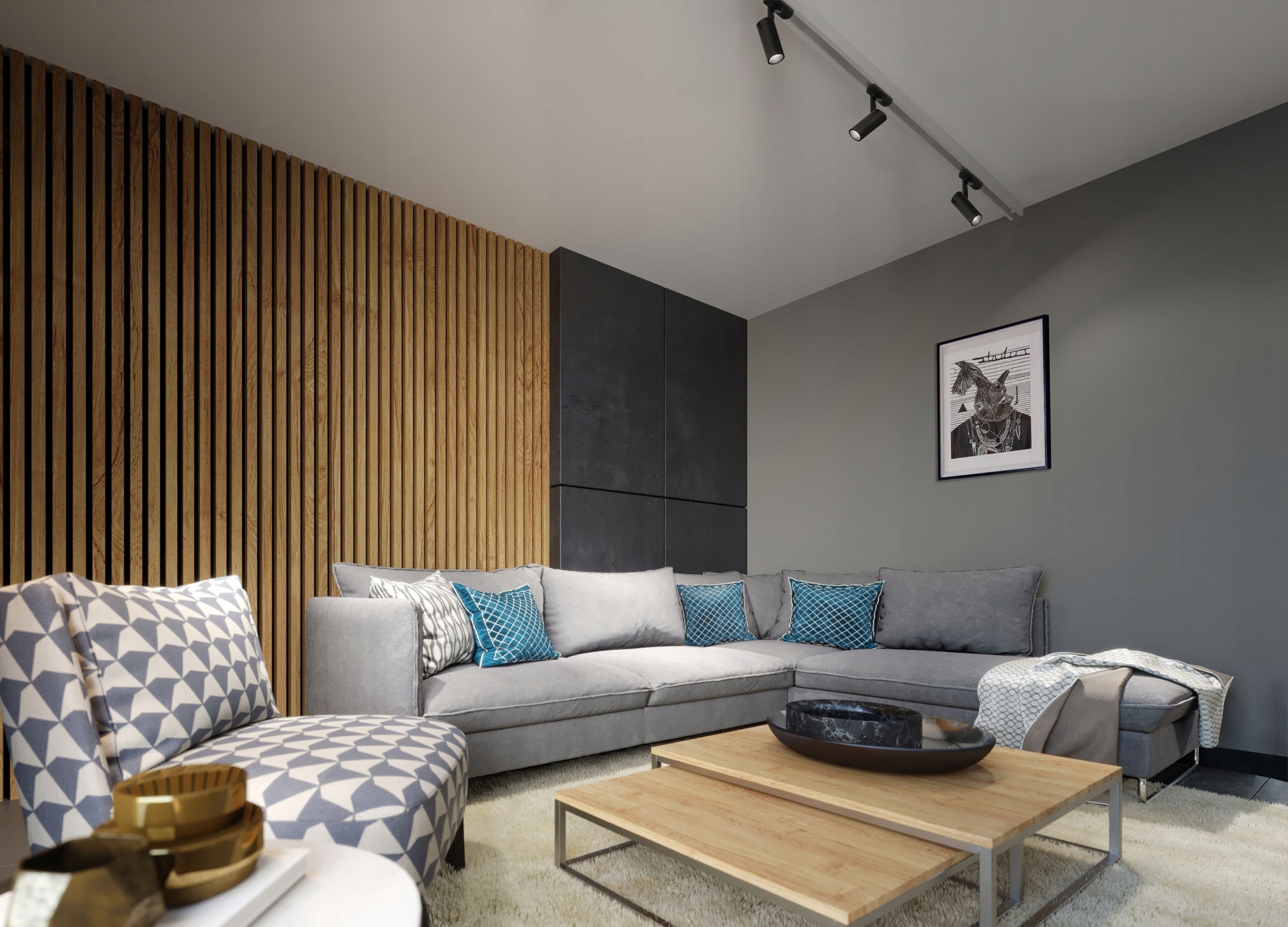 LAMPA NA SZYNĘ 3FAZY SREBRNA-WYMIENNA ŻARÓWKA GU10 Kod producenta L-SILVER-3F-GU10