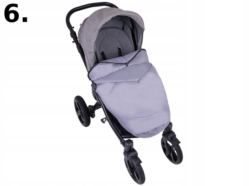 POKROWIEC na NÓŻKI do WÓZKA spacerowego OSŁONKA Kolor szary