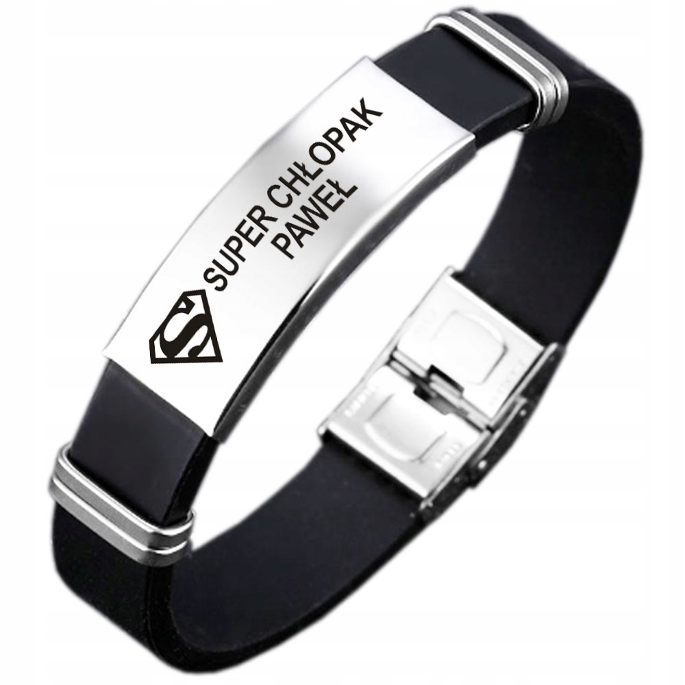 

Bransoletka ze Stali Szlachetnej z Grawerem Gratis