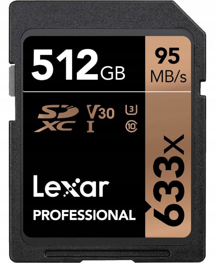 Lexar SDXC 512GB 95MB/s UHS-I U3 C10 633x