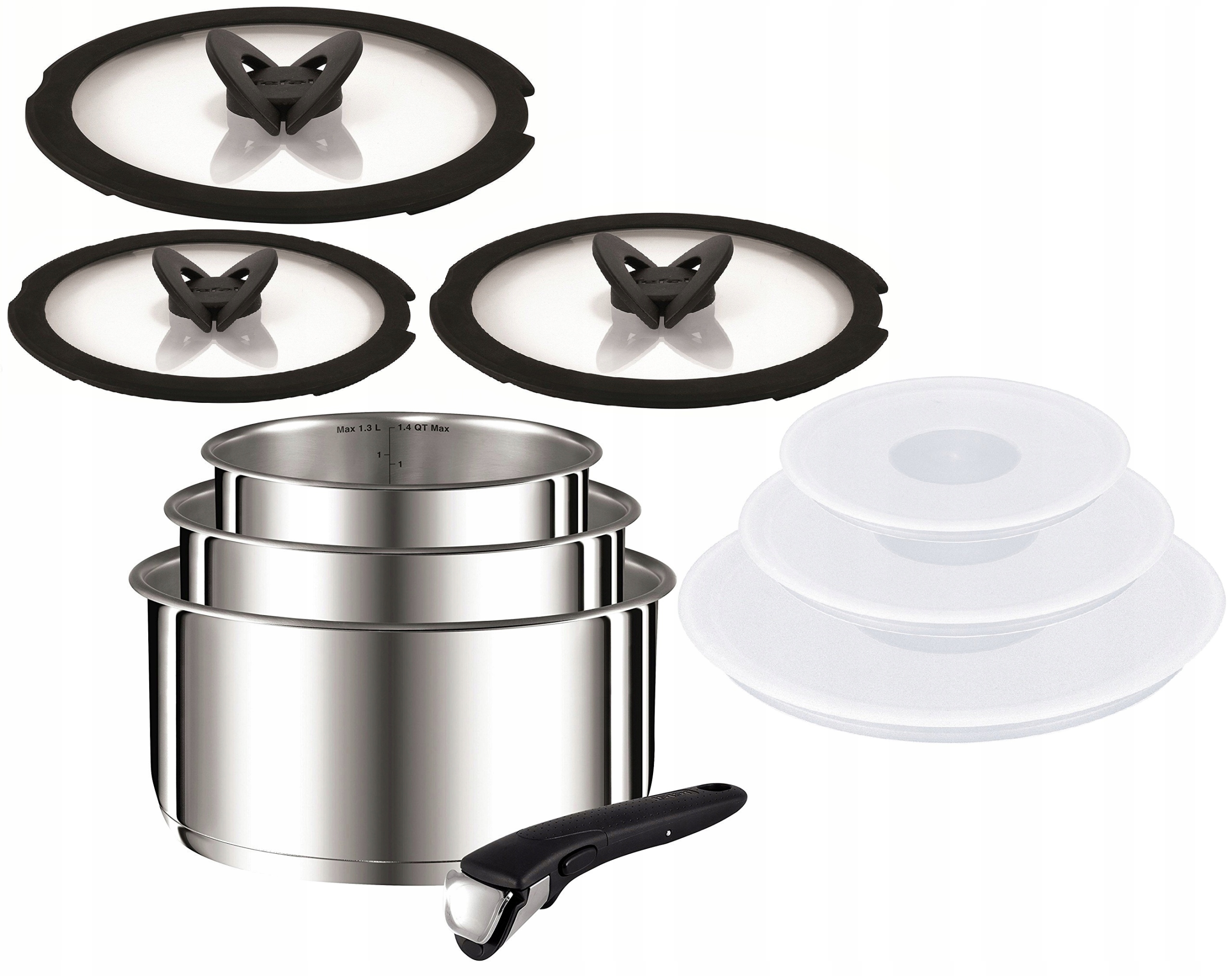 

Garnki Zestaw Tefal Emotion Ingenio Inox Indukcja