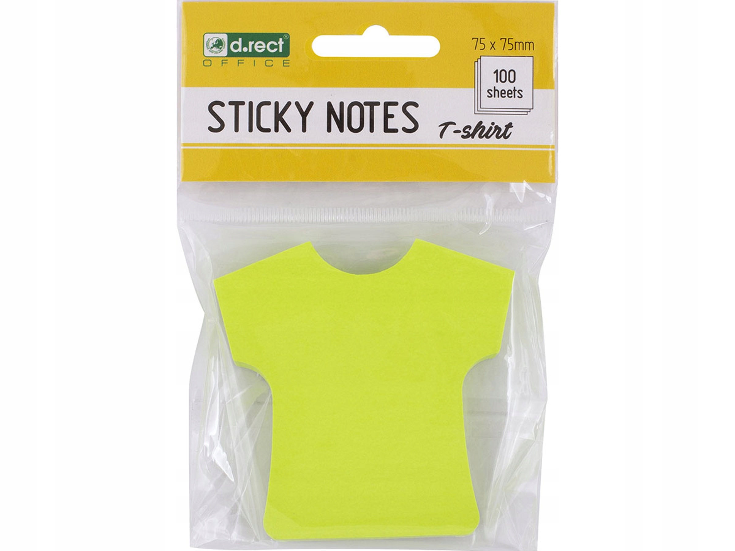 NOTES KARTECZKI SAMOPRZYLEPNE 75x75 KOSZULKA