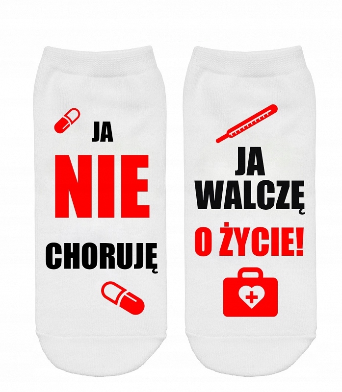 

Śmieszne Skarpetki 18 30 40 Nie Choruję
