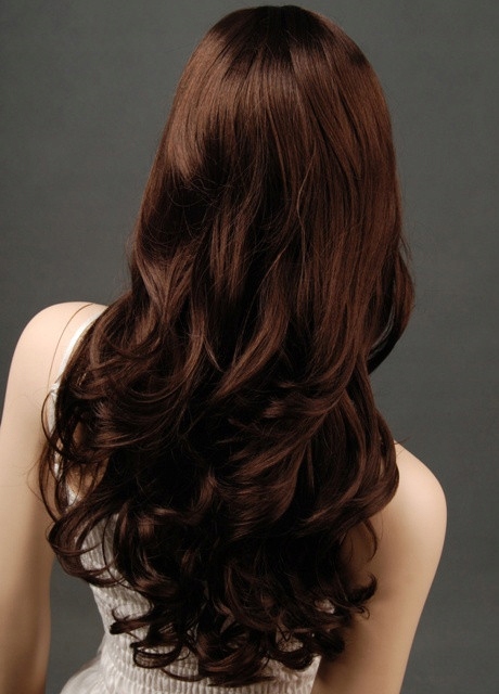 Damska Peruka Profesjonalna Brąz Medyczna Proste Marka OLAF