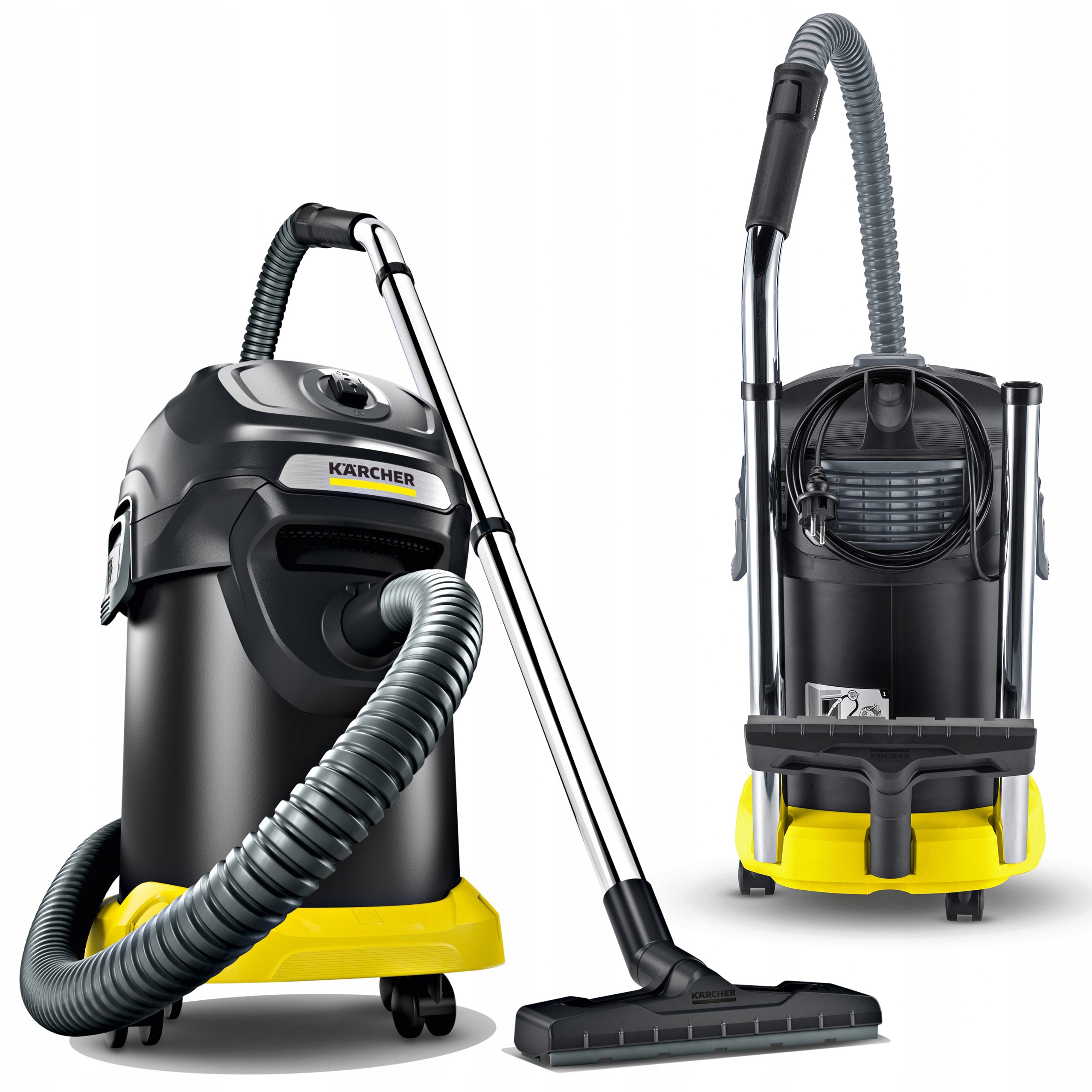 KARCHER AD 4 ODKURZACZ KOMINKOWY DO POPIOŁU GRILLA Kolor dominujący czarny