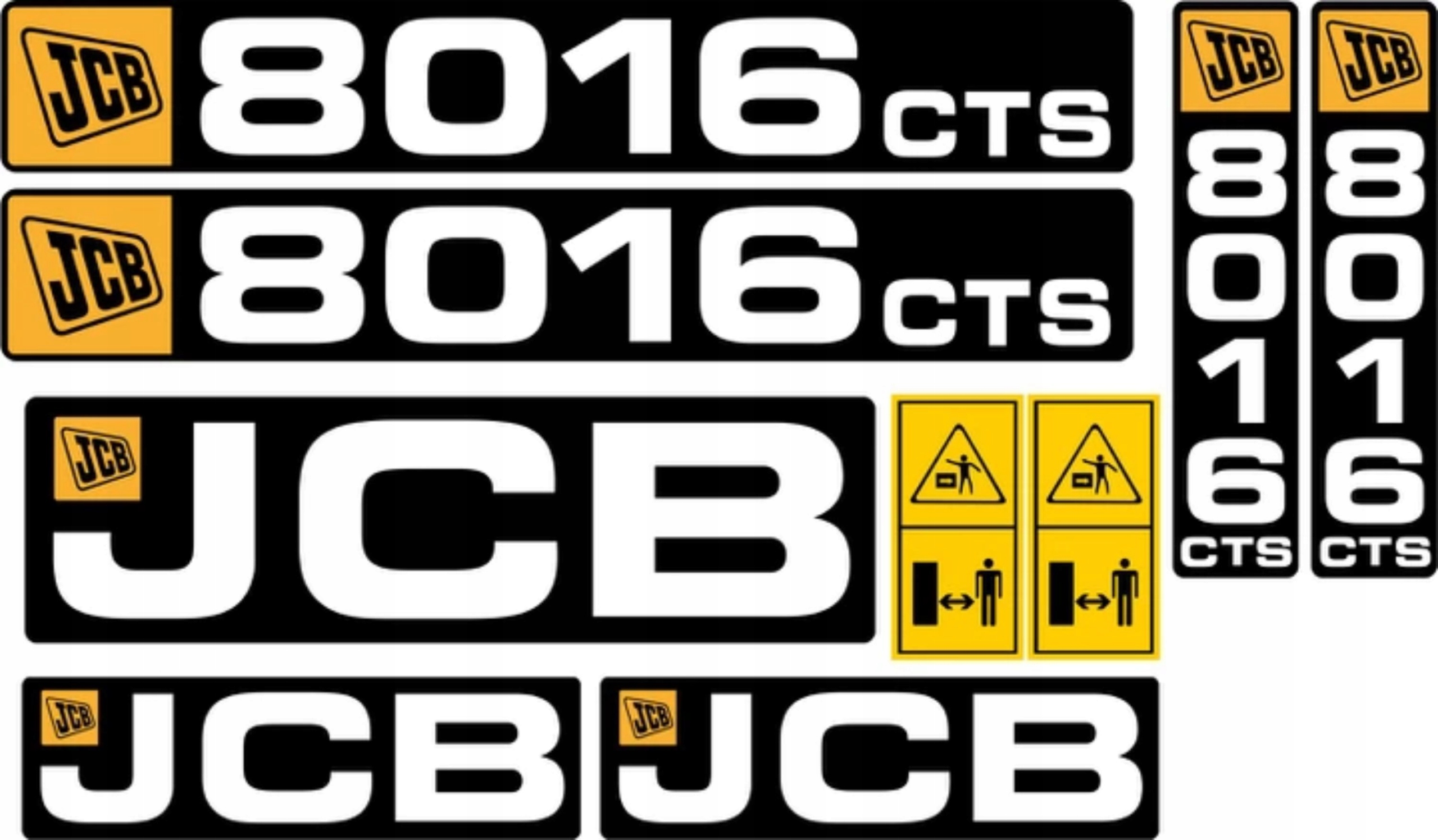 

Naklejki Jcb 8016 Cts Minikoparka Laminowane