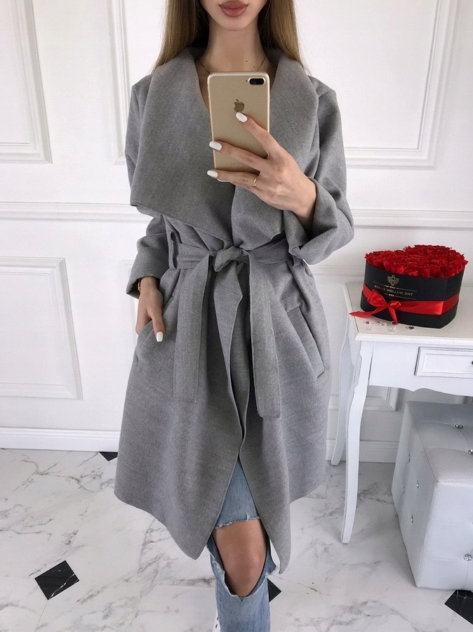 PL DŁUGI PŁASZCZ FLAUSZOWY DUŻO KOLOR FLAUSZ S M L Wypełnienie nie dotyczy