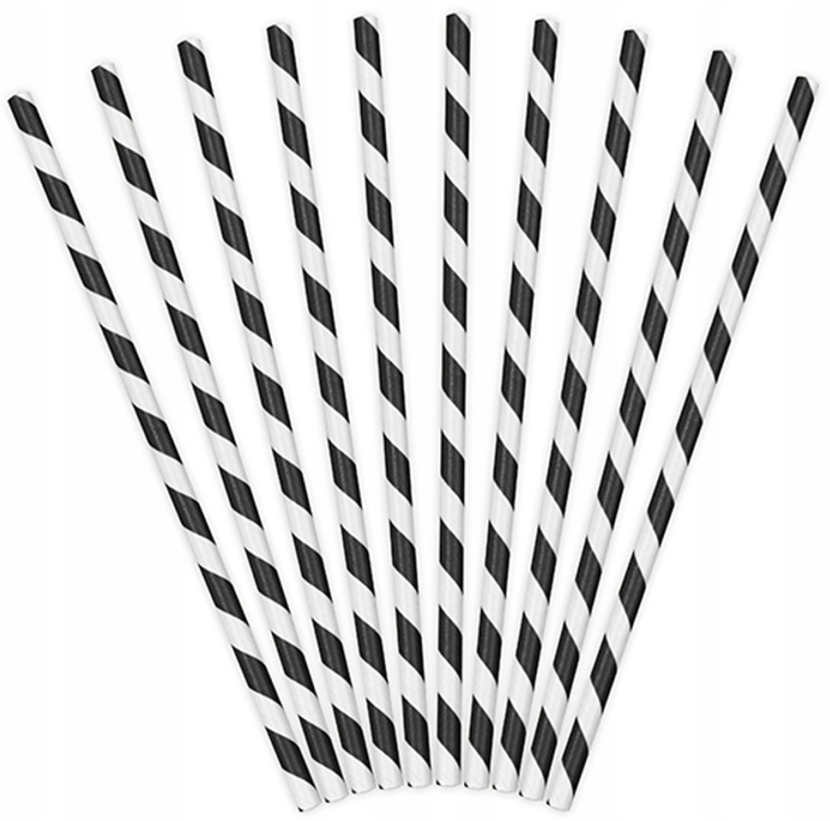 SŁOMKA DO PICIA PAPIEROWA URODZINY-10SZT-4375 Materiał papier