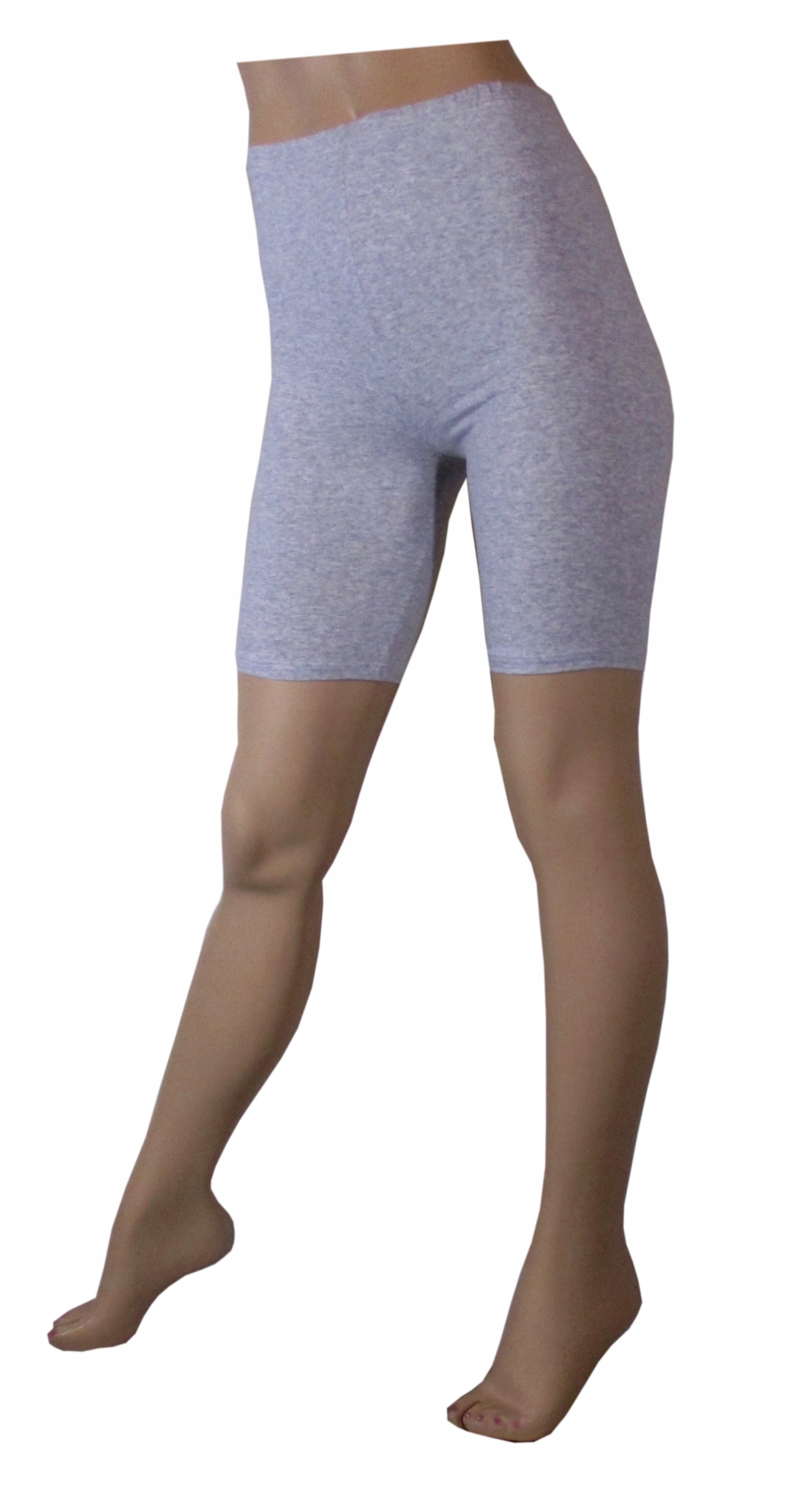 

Legginsy getry do kolan kolarki bawełna XXL melanż