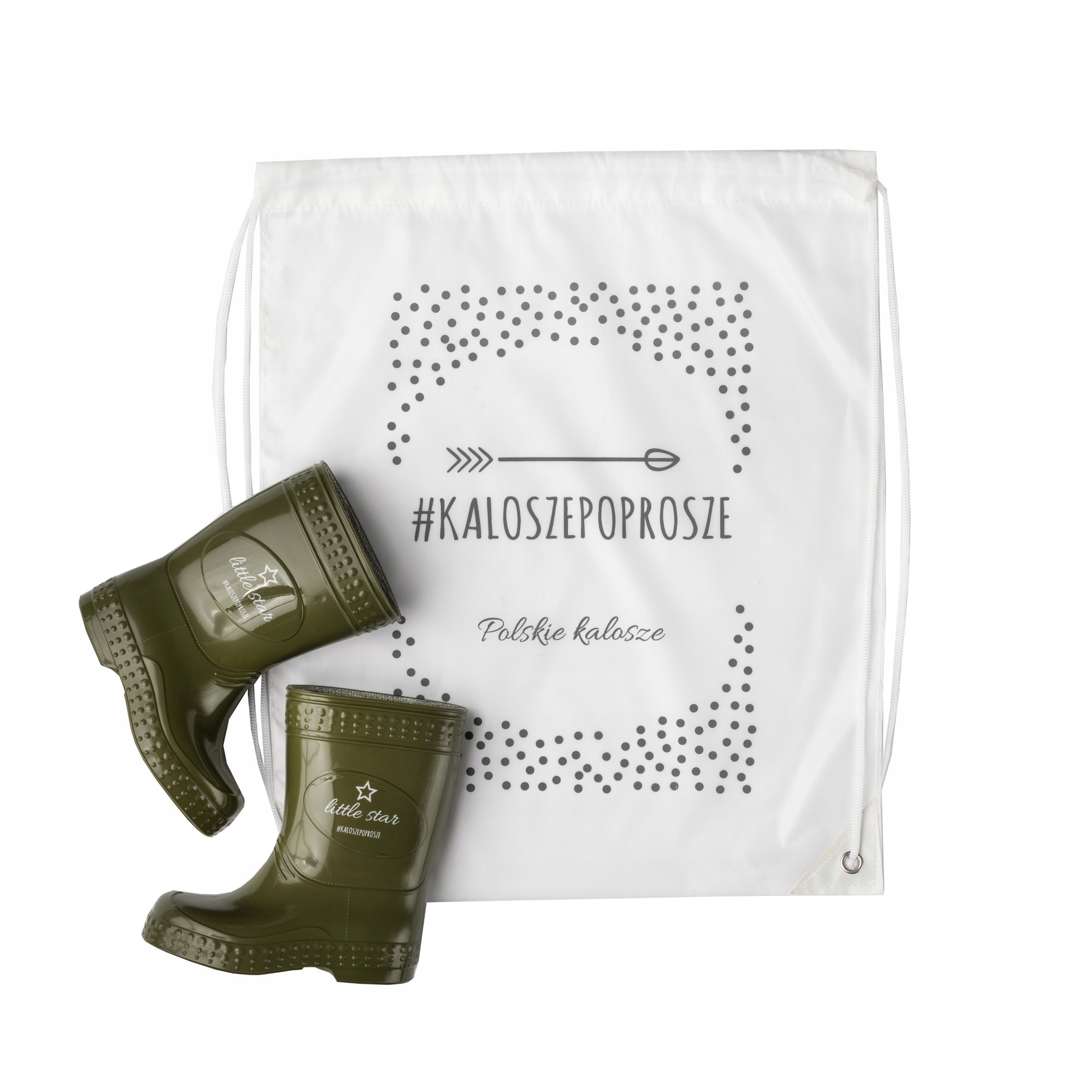 KALOSZE POPROSZE GUMOWCE DZIECIĘCE KHAKI 21/22 Rozmiar (new) 21-22