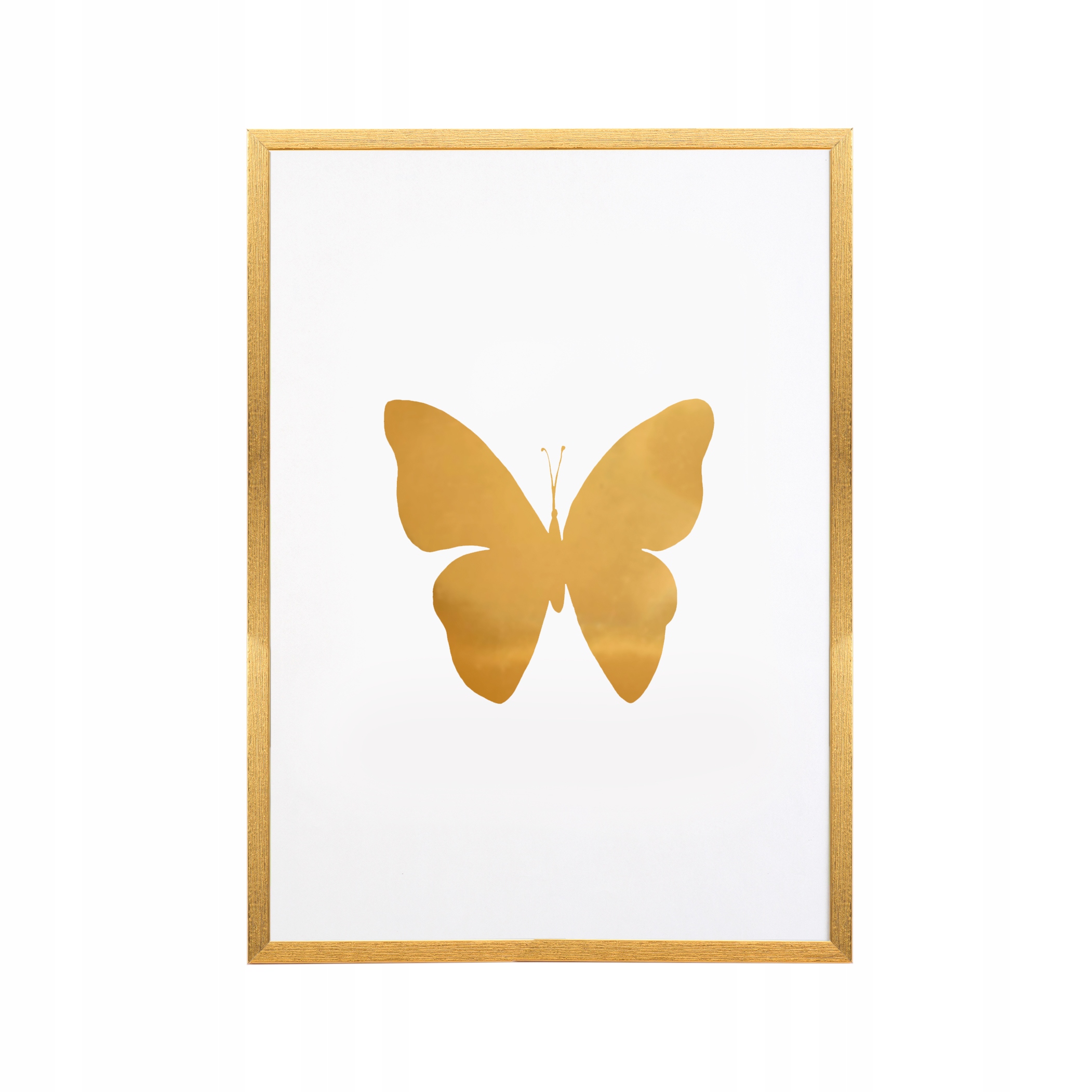 

Plakat pozłacany złoty A4 21x29,7 w ramce Motyl