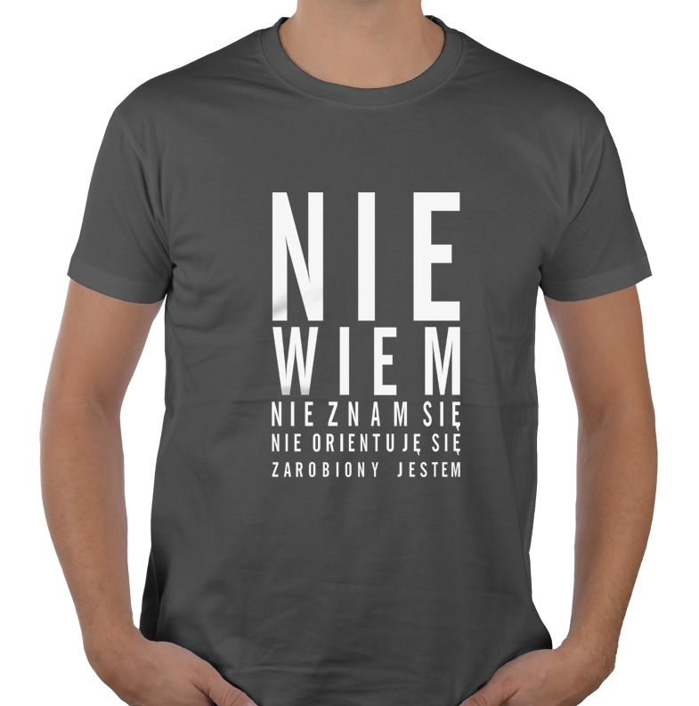 

Koszulka Zarobiony Jestem śmieszny tshirt XXL