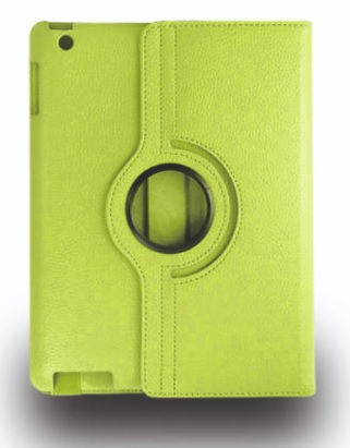 ETUI OBROTOWE APPLE iPad 2 3 4 + FOLIA + RYSIK Materiał skóra ekologiczna