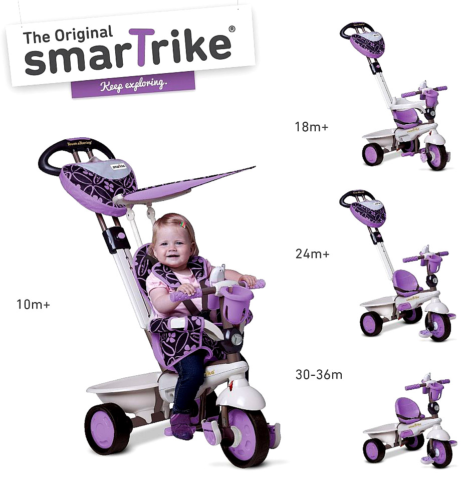 Rowerek trójkołowy Smart Trike – Fioletowy – Rośnie z dzieckiem