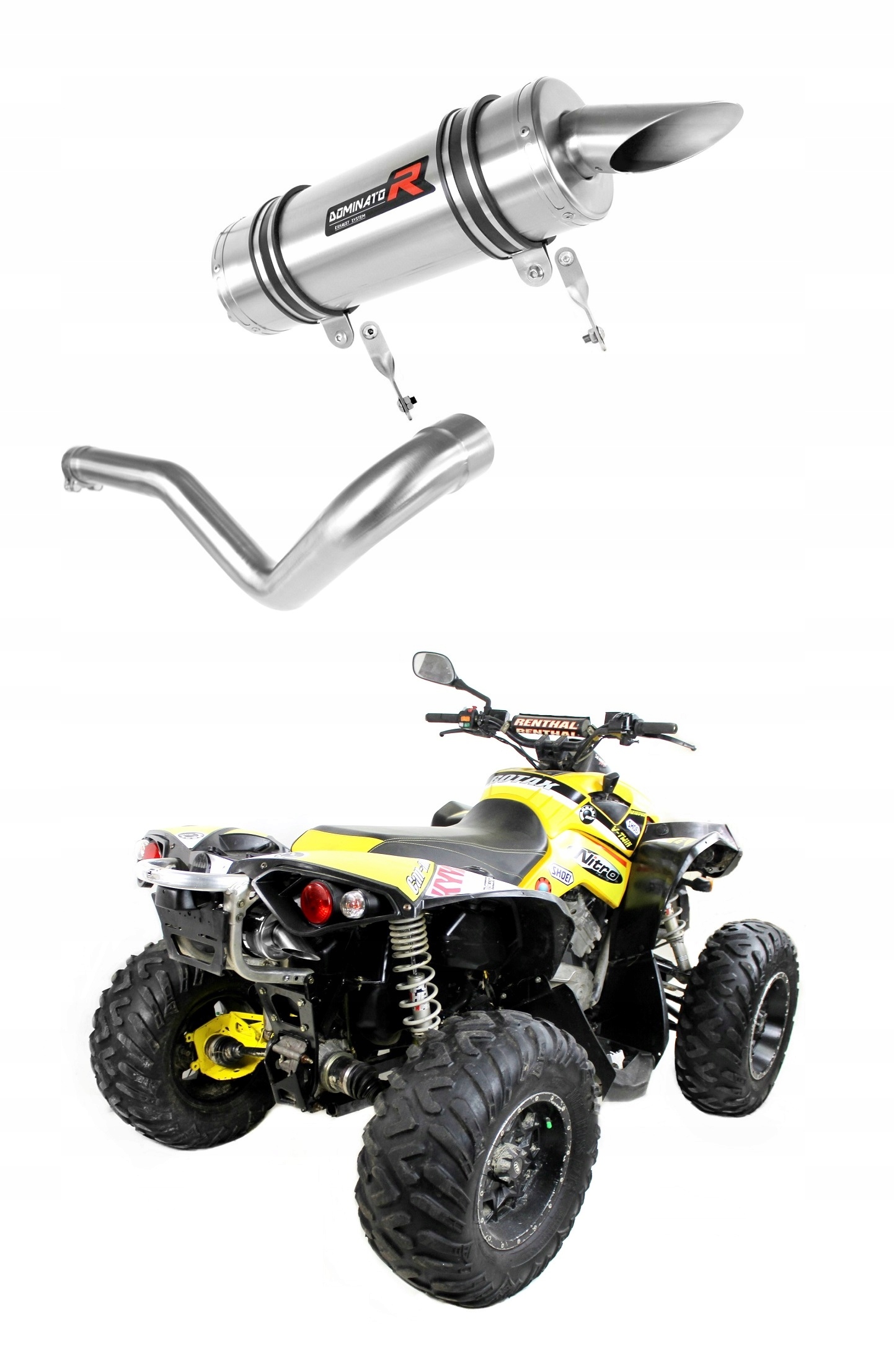 CA006DST - вихлоп DOMINATOR круглий BRP Renegade 1000 12-18