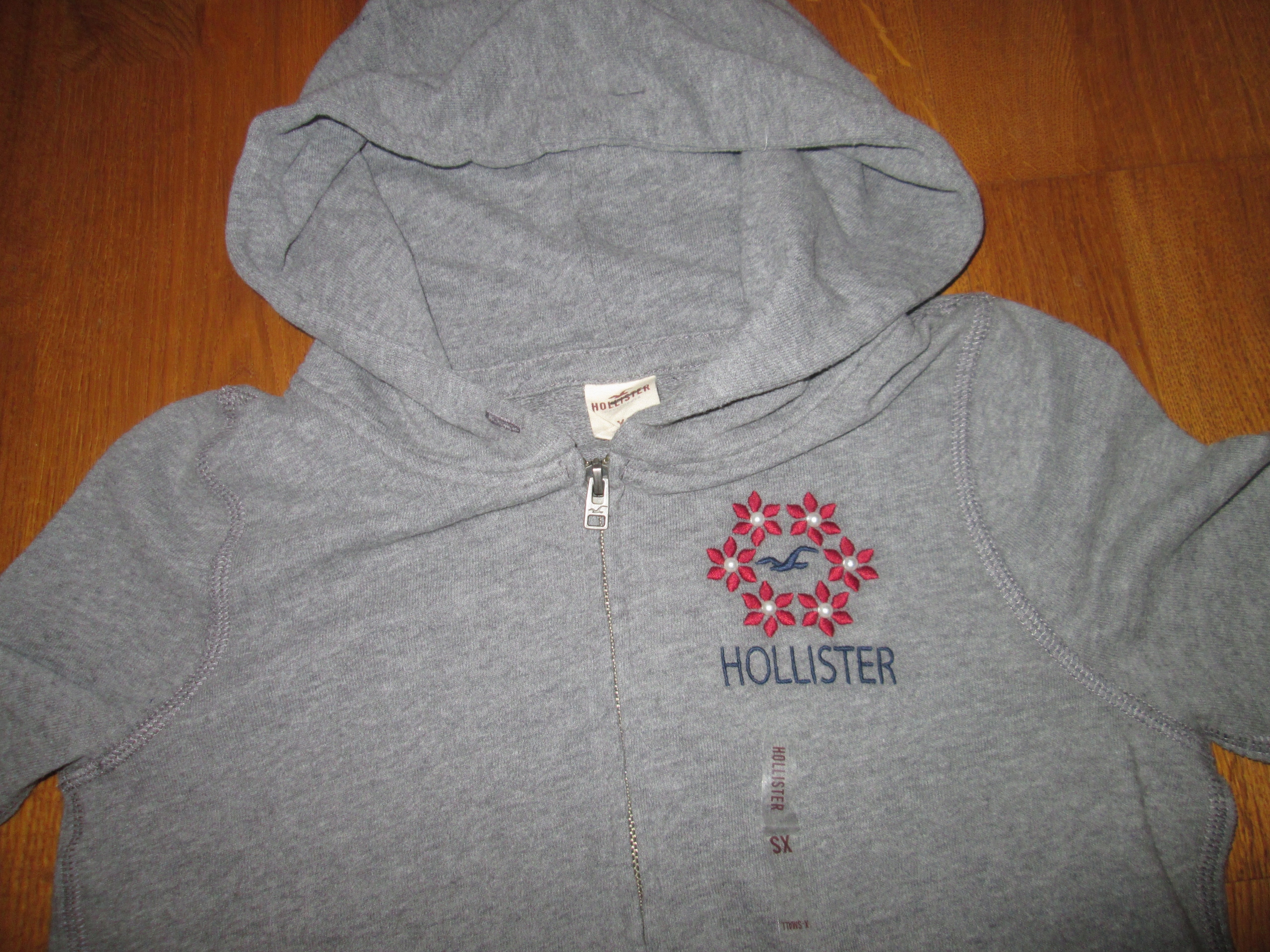 SZARA BLUZA, HOLLISTER,ROZ.XS