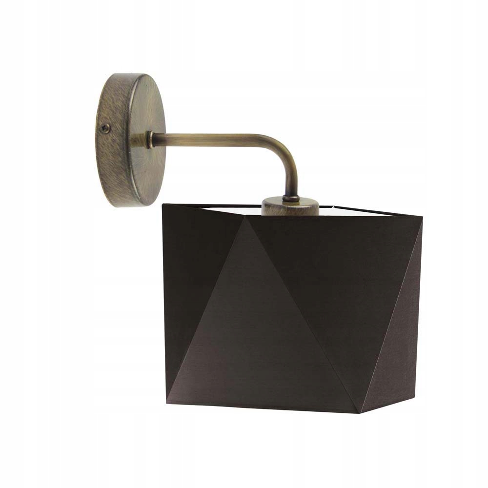 Kinkiet LED do salonu CEDAR abażur diament E27