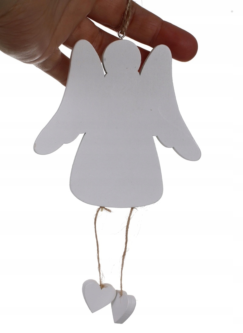 

aniołek na choinkę drewniane dekoracje aniołki