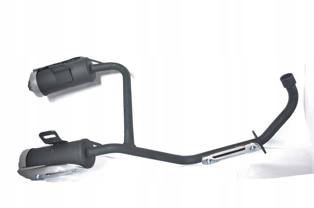 07-08344 - ВЫХЛОП ГЛУШИТЕЛЬ ДВОЙНОЙ КВАДРОЦИКЛ ATV 4T 110 125