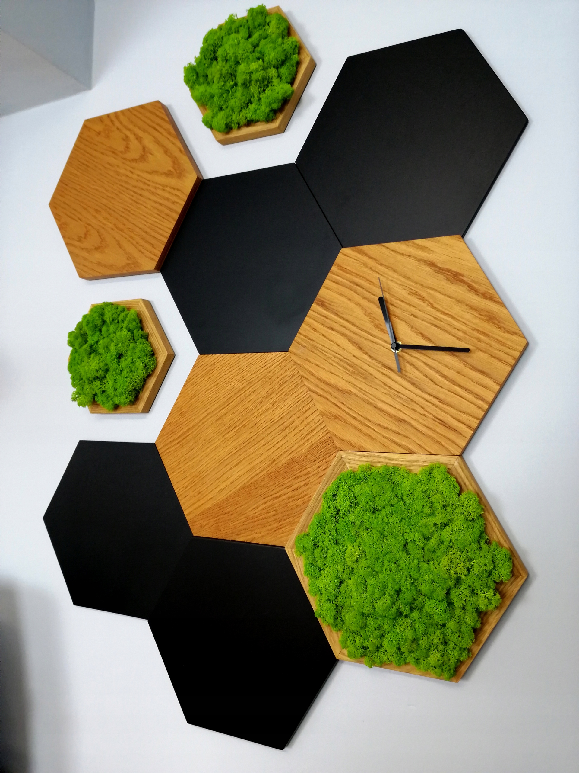 PANEL ŚCIENNY 3D HEKSAGON CZARNY TABLICA KREDOWA Grubość 6 mm