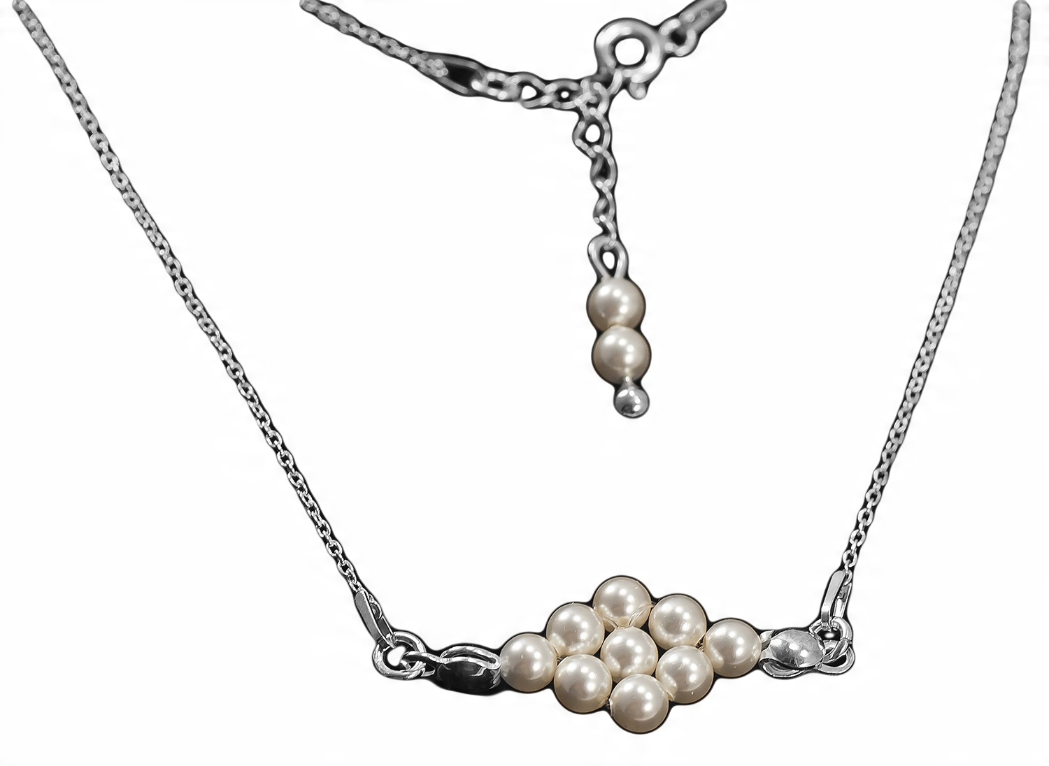

Elegancka Bransoletka Celebrytka Swarovski Perły