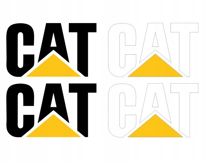 Naklejki wózek widłowy napis CATERPILLAR 50 cm Numer katalogowy części fu7584p[oijhu
