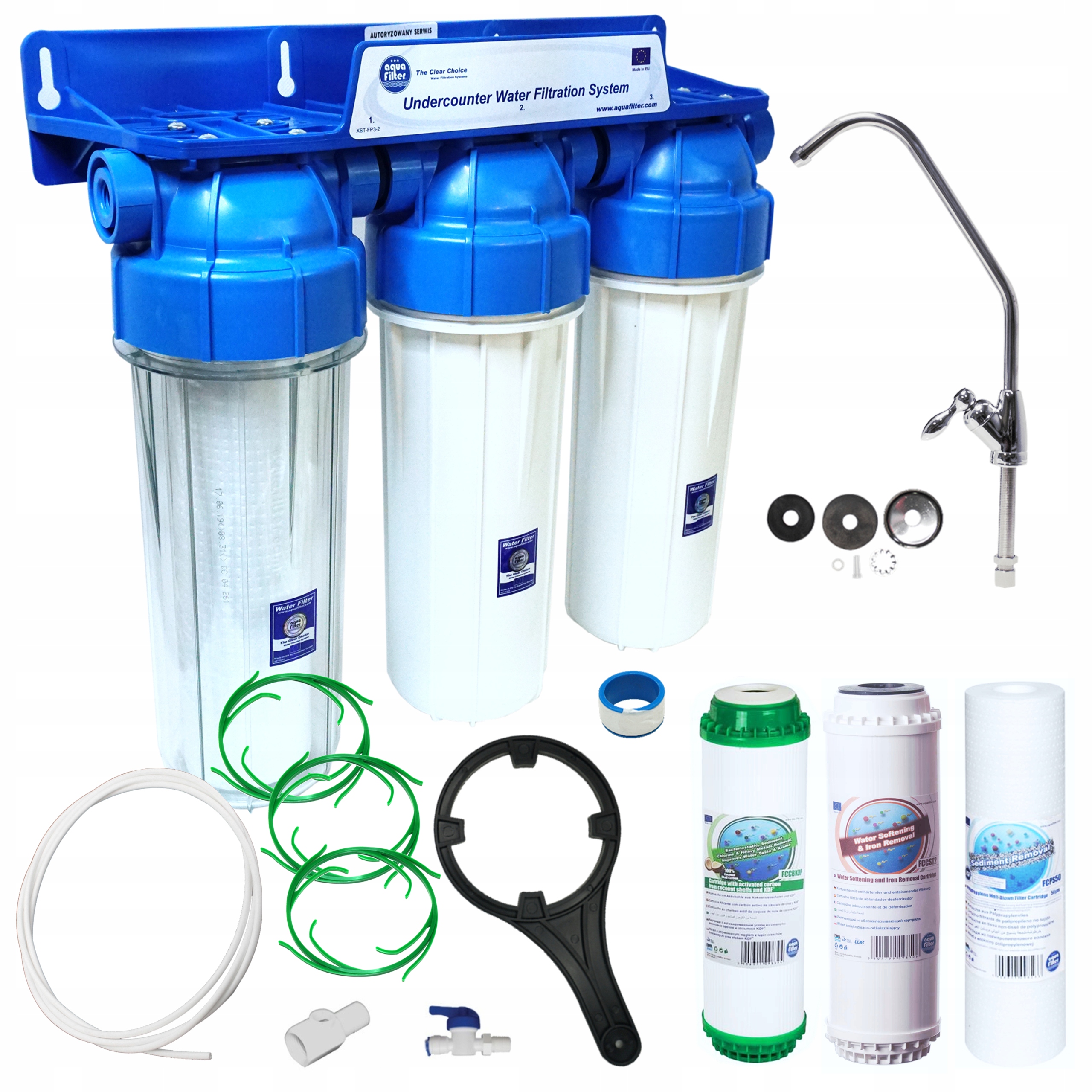 

FP3-K1N Aquafilter Filtr Do Wody Pod Zlew Kdf